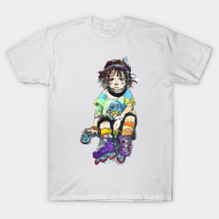 roller skate kid T-Shirt